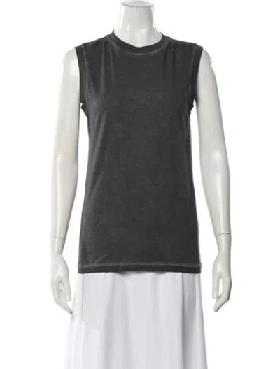 Pre-owned Helmut Lang Crew Neck Sleeveless T-shirt In Gray
