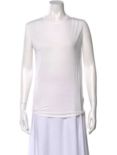 Pre-owned Helmut Lang Crew Neck Sleeveless T-shirt In White