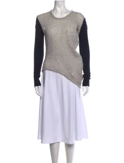 Pre-owned Helmut Lang Crew Neck Sweater In Grey