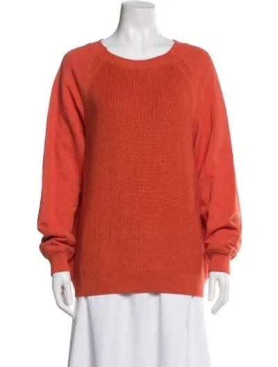 Pre-owned Helmut Lang Crew Neck Sweater In Orange