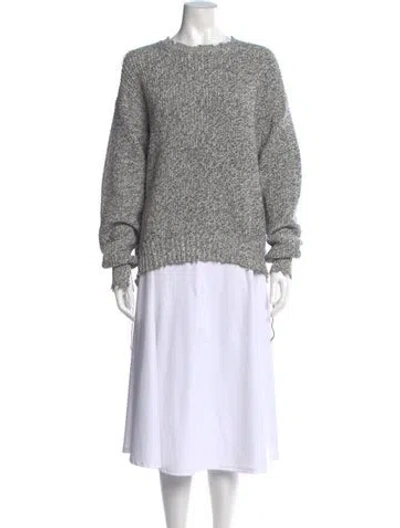 Pre-owned Helmut Lang Crew Neck Sweater In White