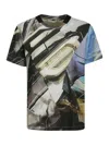 Helmut Lang Abstract-print Cotton T-shirt In Multicolour