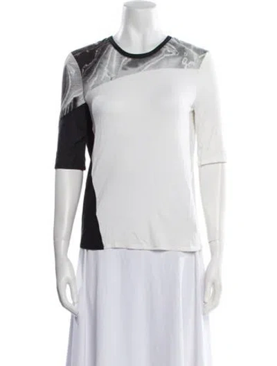 Pre-owned Helmut Lang Crew Neck Three-quarter Sleeve T-shirt In Black