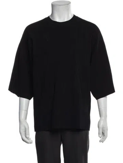 Pre-owned Helmut Lang Crew Neck Three-quarter Sleeve T-shirt W/ Tags In Black