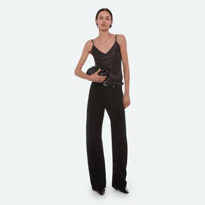Helmut Lang Crinkle Slip Top In Truffle