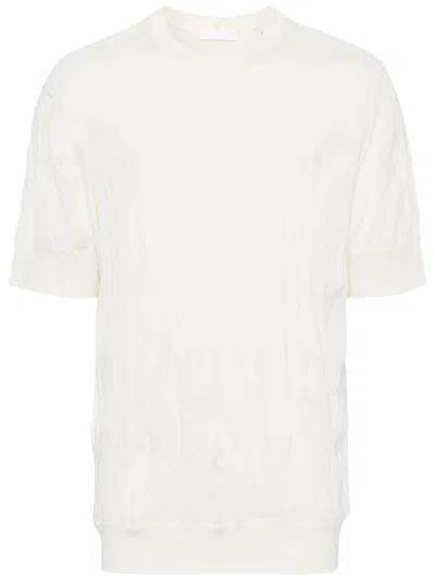 HELMUT LANG CRINKLED WOOL T-SHIRT