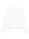 Helmut Lang Men's Cropped Apex Button-down Shirt In White