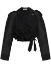 Helmut Lang Crop Drtd Trench.woo