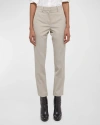 Helmut Lang Cropped Slim Zip-cuff Pants In Sand