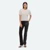 Helmut Lang Cropped Sweater Tee In White
