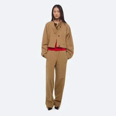 Helmut Lang Cropped Trench In Brown