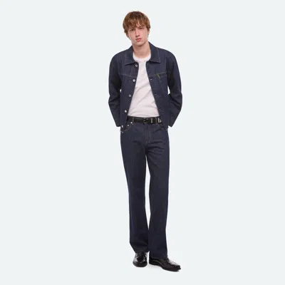 Helmut Lang Cropped Trucker In Blue