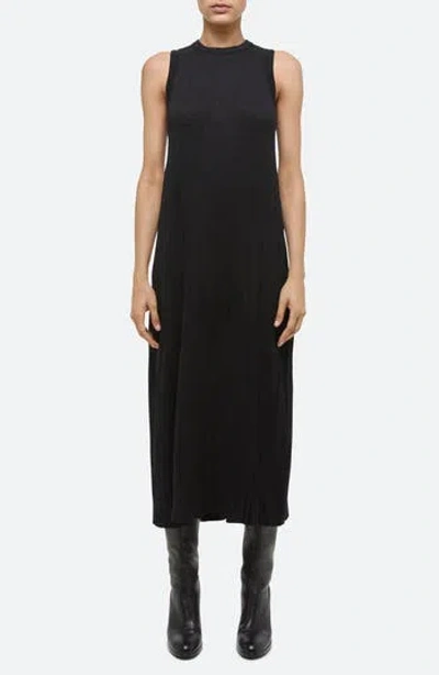 Helmut Lang Crush Sleeveless Knit Midi Dress