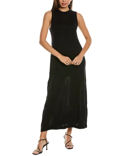 HELMUT LANG CRUSH WOOL-BLEND MIDI DRESS