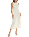 Helmut Lang Crush Wool-blend Midi Dress In Multi