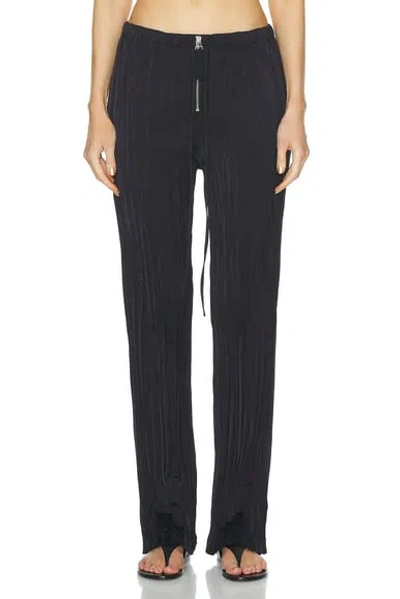 Helmut Lang Crushed Satin Pant In Black