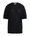 Helmut Lang Crushed Knit T-shirt In Black