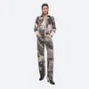 Helmut Lang Graphic Print Organic Cotton Trucker Jacket In Black Multi