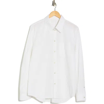 Helmut Lang Curve Classic Fit Button-up Shirt In White