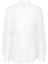 Helmut Lang Curved Bubblewrap Shirt In 白色