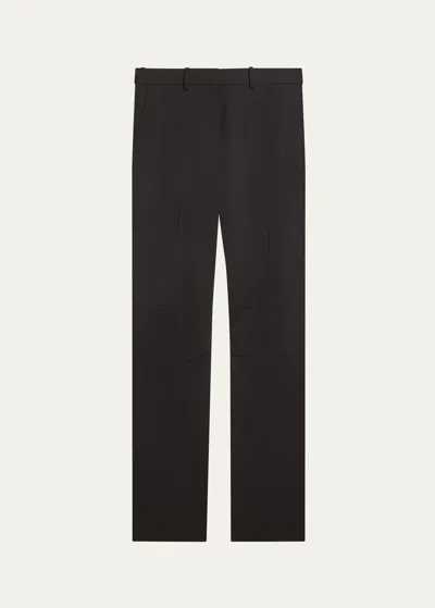 Helmut Lang Curved Car Trousers In Blk