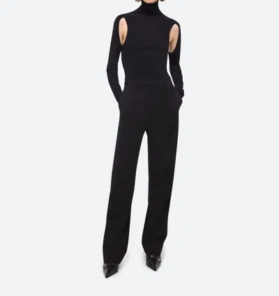 Helmut Lang Curved Car Trousers In Black