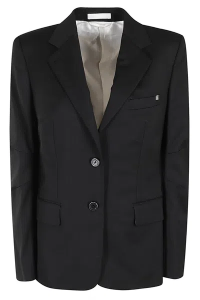 Helmut Lang Curved Classic Blazer In Black