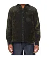 Helmut Lang Curved Classic Flocked Shirt In Black