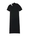Helmut Lang Cut-out Detailing Cotton-blend Dress