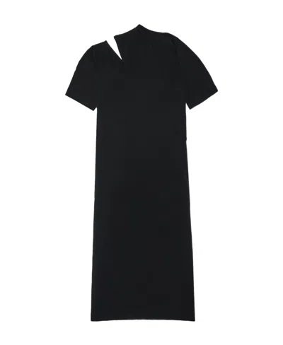 Helmut Lang Cut-out Detailing Cotton-blend Dress