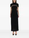 Helmut Lang Cut-out Maxi Dress In Black