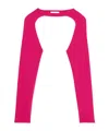 Helmut Lang Cut-out Ribbed-knit Jumper In Pink