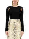Helmut Lang Women's Top Cut Out Top In Black