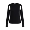 Helmut Lang Cotton Cut Out Underarm Crewneck Top