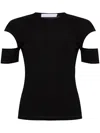 Helmut Lang Cut-out T-shirt In Black