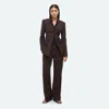 Helmut Lang Cut Away Blazer In Brown