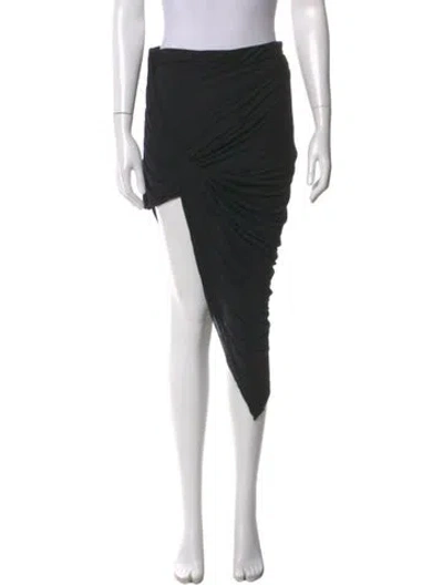 Pre-owned Helmut Lang Cutout Accent Knee-length Skirt In Black