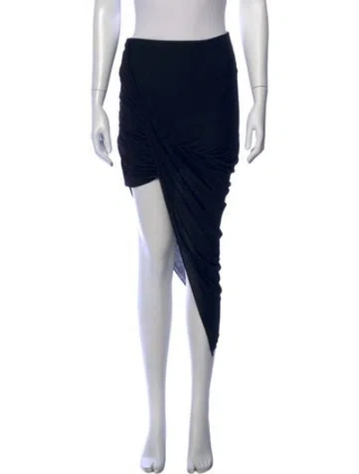 Pre-owned Helmut Lang Cutout Accent Mini Skirt W/ Tags In Blue