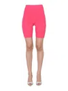Helmut Lang Cyclist Bermuda In Fuchsia