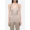 Helmut Lang Dancer Halter Top In Multi