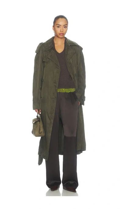 Helmut Lang 코트 In Dark Moss