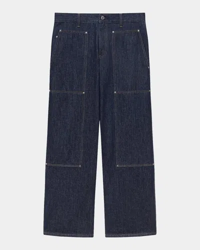 Helmut Lang Dark Wash Carpenter Jeans In Blue