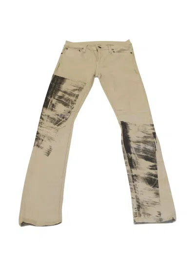 Pre-owned Helmut Lang Darted Printed Trousers In Neutral