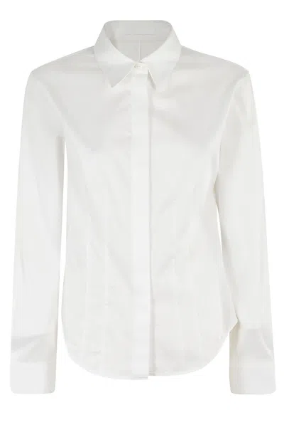 Helmut Lang Darted Shirt In J Optic White