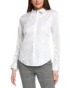 Helmut Lang Cotton Slash-detail Shirt In White