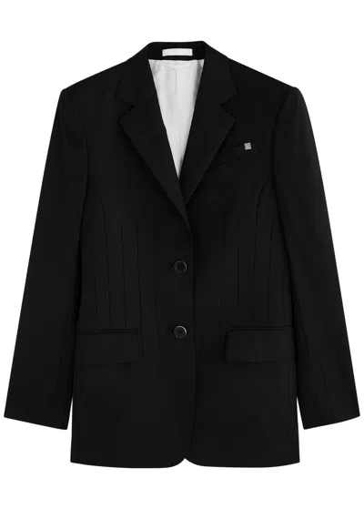 Helmut Lang Darted Wool Blazer In Black