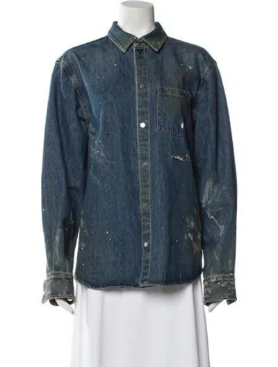Pre-owned Helmut Lang Denim Jacket In Blue