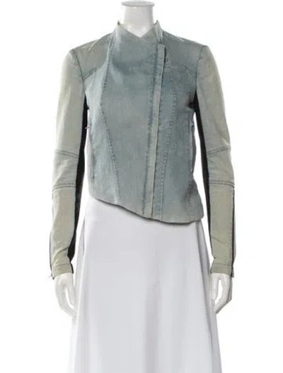 Pre-owned Helmut Lang Denim Jacket In Gray