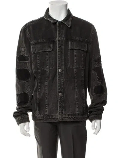 Pre-owned Helmut Lang Denim Jacket In Green