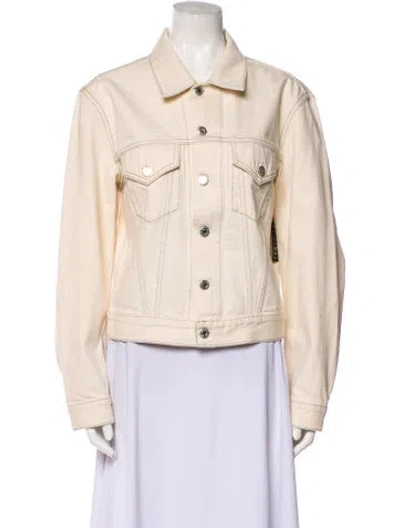 Pre-owned Helmut Lang Denim Jacket W/ Tags In White